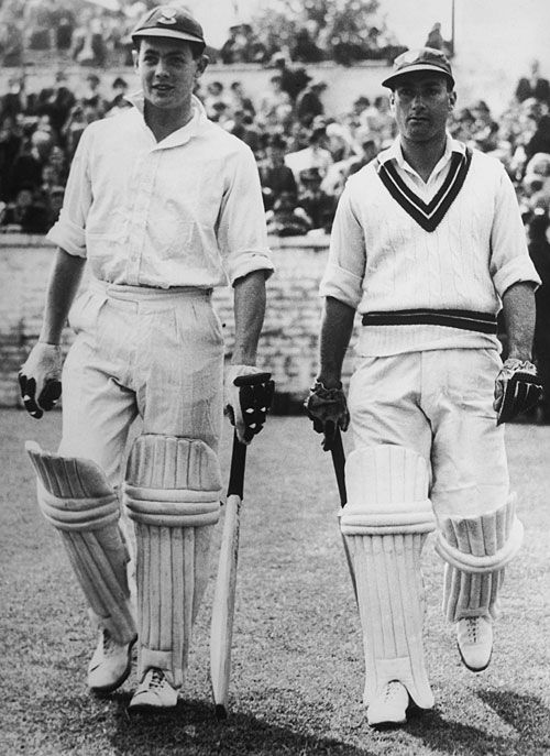 David Sheppard and Don Kenyon walk out to bat