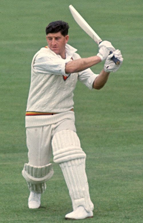 Ken Barrington plays a pull shot