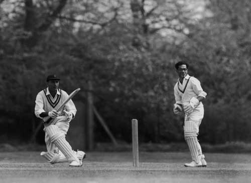 Polly Umrigar bats