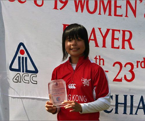 Charlotte Chan was the Player of the Match for her four wickets