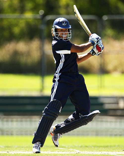 Mel Jones cuts one away