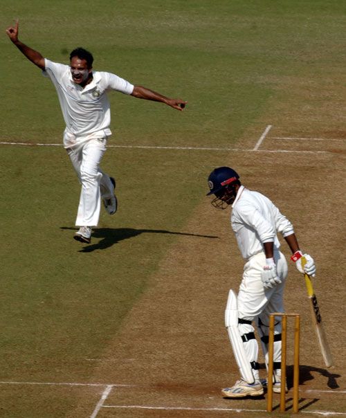 Sunil Joshi was caught behind off Sandeep Jobanputra