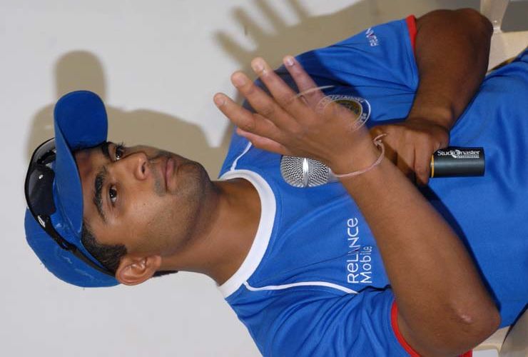 Saurashtra captain Jaydev Shah at the press conference