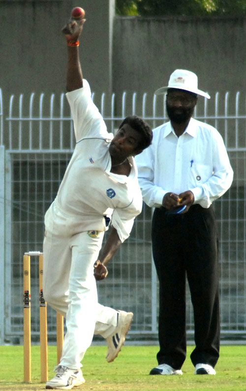 Pritam Gandhe bowls