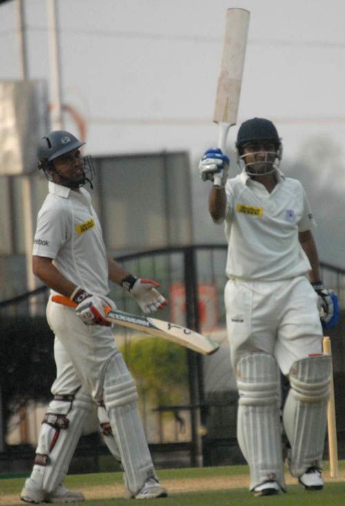 Shivakant Shukla takes the applause for his hundred