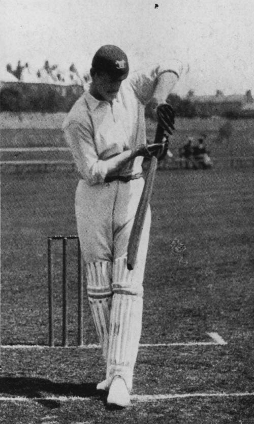 Tip Foster plays a ball to the leg side