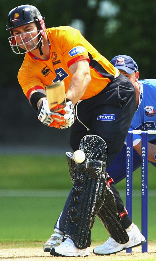 Matthew Bell works it on the leg side