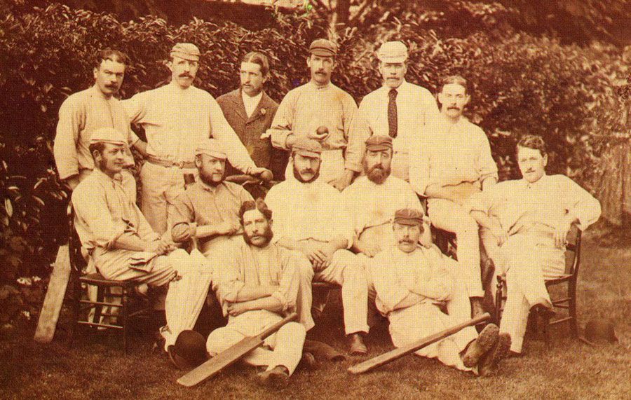 The 1876-77 squad which played the first Test against Australia