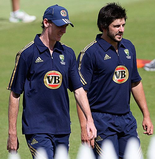 Steve Magoffin and Brett Geeves have a chat