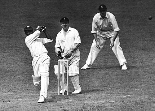 George Headley takes the aerial route