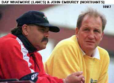 Day Whatmore and John Emburey sit together