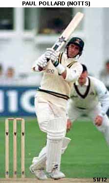 Paul Pollard keeps his eye on the ball.