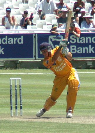 Adam Bacher driving into the covers against WP
