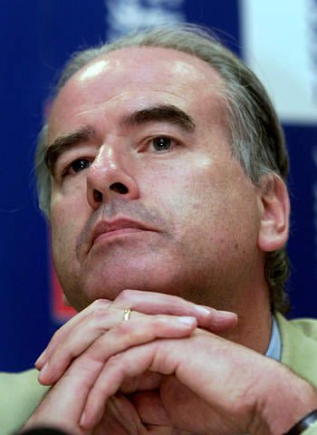 Tim Lamb during a press conference at Lord's