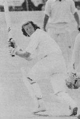Graham Roope batting against New Zealand