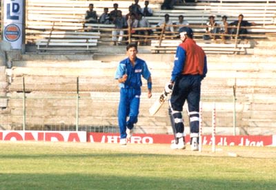 Agarkar bowls Rakesh Patel for a duck