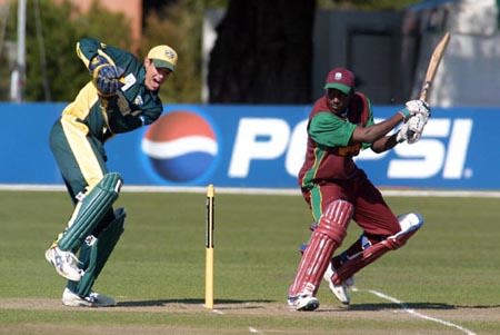 Willett plays a late cut to the boundary. 2nd ICC Under-19 World Cup Super League Semi Final: Australia Under-19s v West Indies Under-19s at Lincoln, 6-7 Feb 2002
