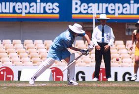 Martha Winch plays forward defence