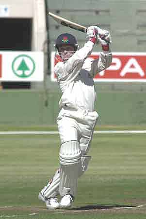 Tim Roberts drives in the heat of South Africa