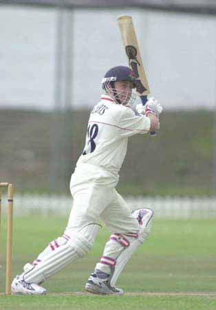 Roberts with a cut shot in the game v Boland