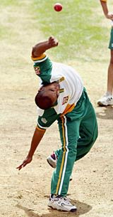 Paul Adams in the nets