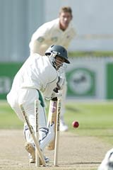 Paul Adams clean bowled