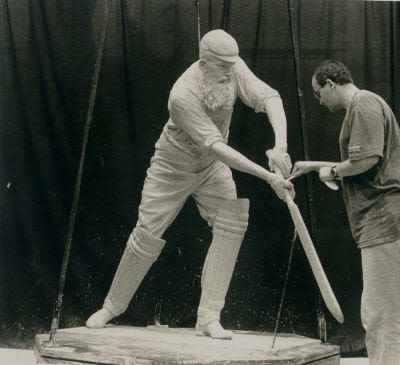 Sculpture of WG Grace by Louis Laumen of Fundere Foundries