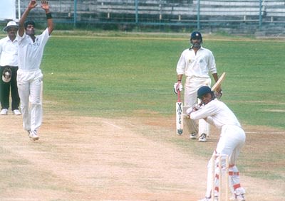 Gokulakrishnan agonises after Reetinder Singh Sodhi misses one going down the leg side