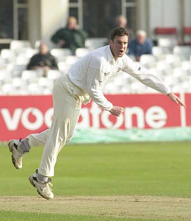 James Brinkley in his second CricInfo Championship game for Durham