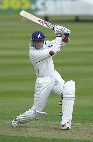 Tony Frost with a lovely drive to the ropes