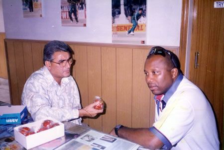 Malcolm Marshall and Azhar Zaidi