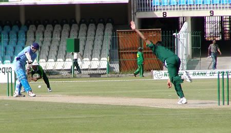 Umar Gul has Adil Nisal leg before