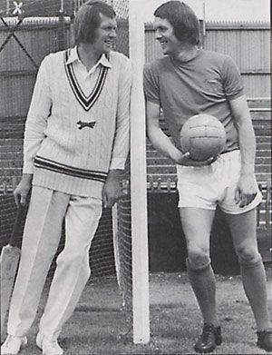 Chris Balderstone - Leicestershire cricketer and Doncaster footballer on the same day