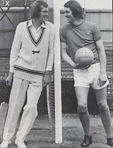 Chris Balderstone - Leicestershire cricketer and Doncaster footballer on the same day