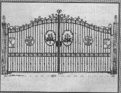 An artist's impression of the Wilf Wooller Memorial Gates