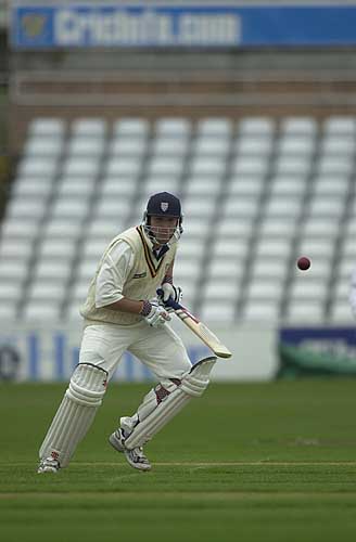 Durham star Nicky Peng forces the ball to the off side