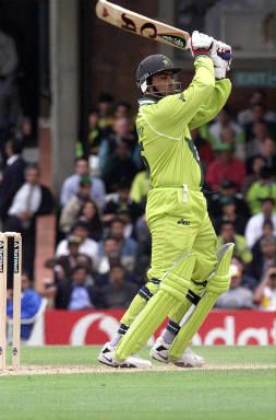 Wajahatullah Wasti punches through the covers 11 June 1999