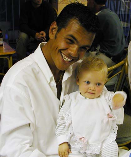 Lawrence Prittipaul - Left holding the baby !