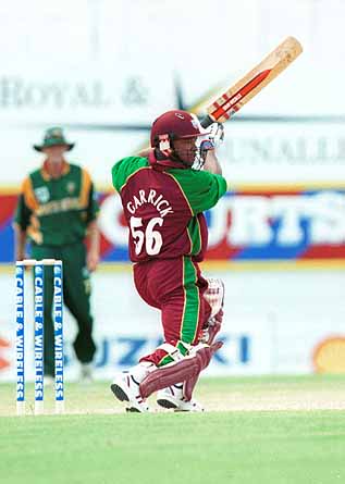 Opener Garrick drives in his innings of 16