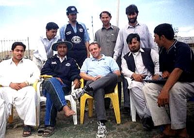 Steve Brooking (UK Embassy official) and Taj Malik Afghan National Coach