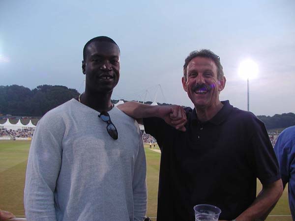 Norman Cowans and Steve Malone at the Rose Bowl