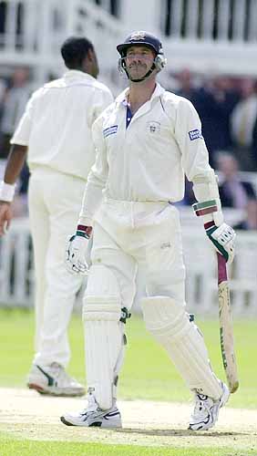 Kim Barnett at the crease 2001
