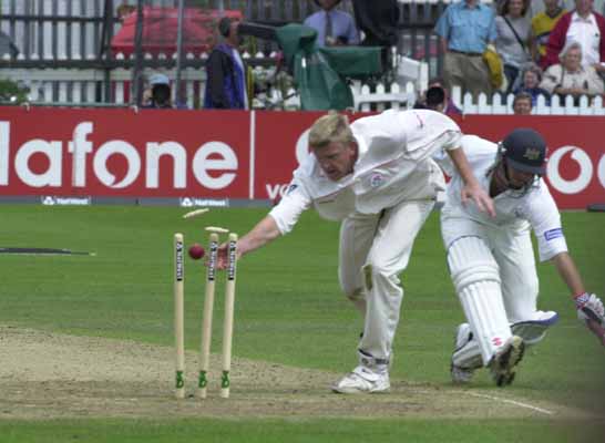 Matt Windows is run out by Peter Martin