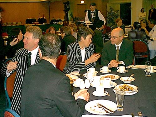 Debbie Hockley talks to Ross Inglis from CLEAR over breakfast
