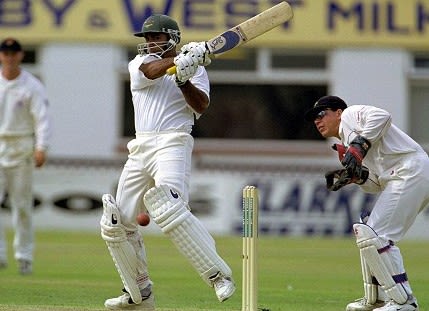 Aftab Habib batting against Lancashire
