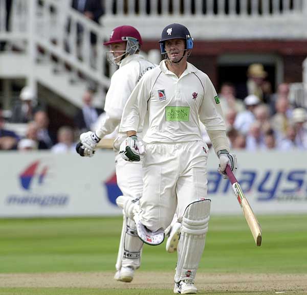 Somerset openers Trescothick, left, and Bowler got their team off to a flying start