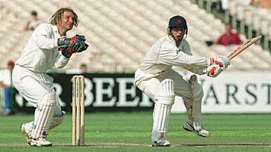 Speight keeping wickets for Durham, County Championship, Lancashire v Durham, 1-4 September 1999