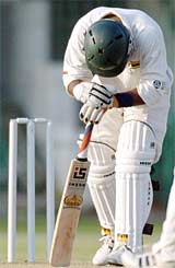 Dion Ebrahim stoops as Zimbabwe conquered