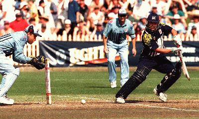 Brad Hodge at the crease
