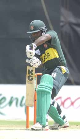 Aminul Islam at the crease